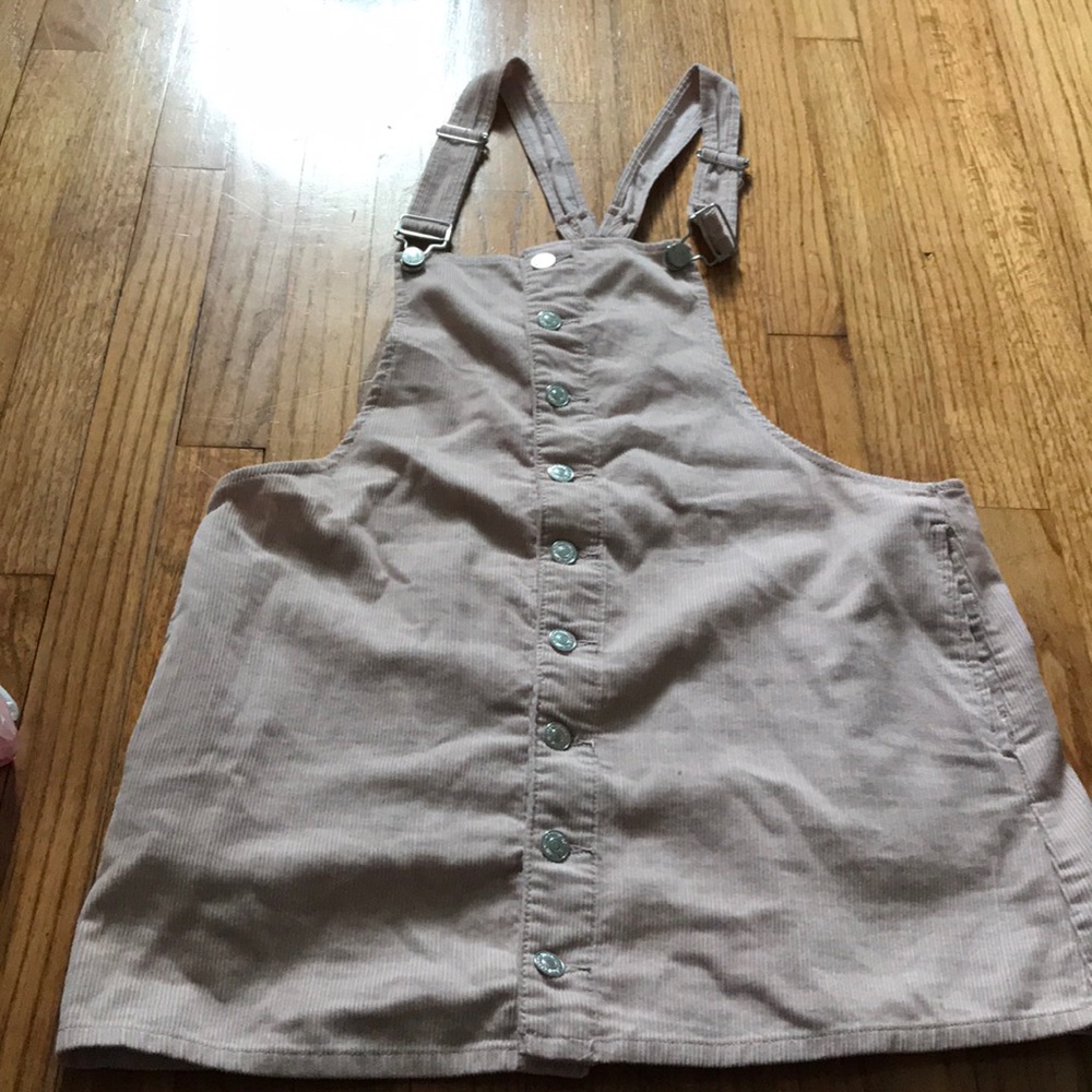 Pink overall dress